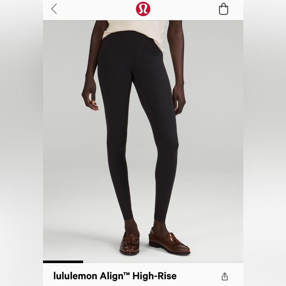 Lululemon Align high Rise Pant 25”, size 4